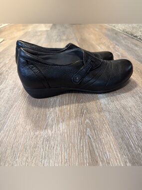 Dansko Franny Black Leather Shoes Sz 39